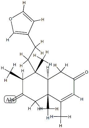 (3S)-4α-[2-(Furan-3-yl)ethyl]-1,3,4,4aα,5,8a-hexahydro-3β,4,8,8aβ-tetramethylnaphthalene-2,6-dione CAS#: 80594-75-8