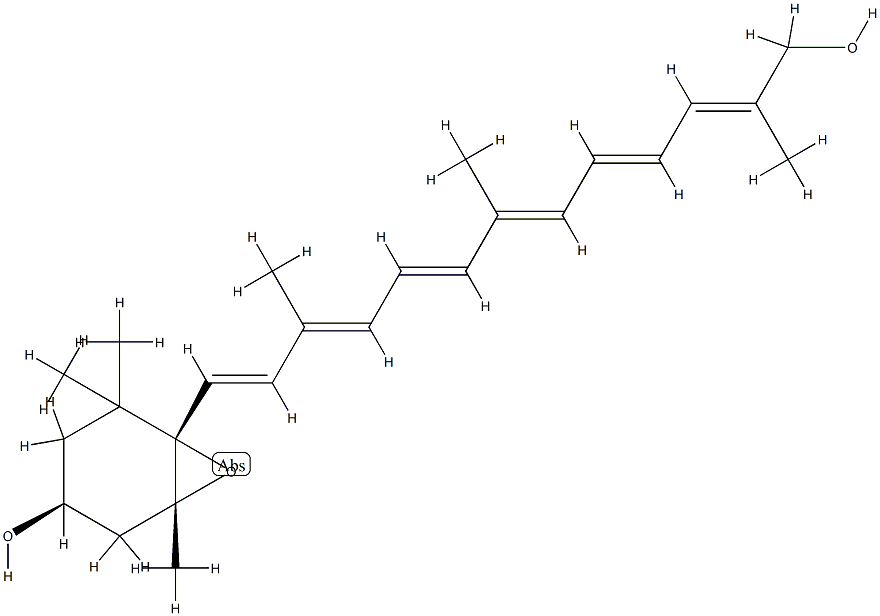 (3S,5R,6S)-5,6-Epoxy-5,6-dihydro-12'-apo-β,ψ-carotene-3,12'-diol CAS#: 80952-82-5