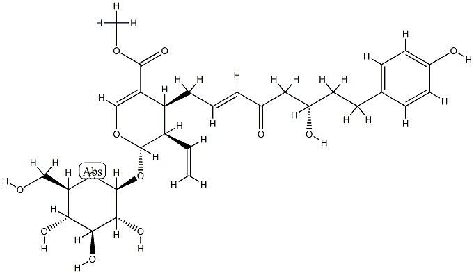 (2S)-3α-Ethenyl-2β-(β-D-glucopyranosyloxy)-3,4-dihydro-4α-[(2E,6S)-6-hydroxy-8-(4-hydroxyphenyl)-4-oxo-2-octenyl]-2H-pyran-5-carboxylic acid methyl ester CAS#: 81417-81-4