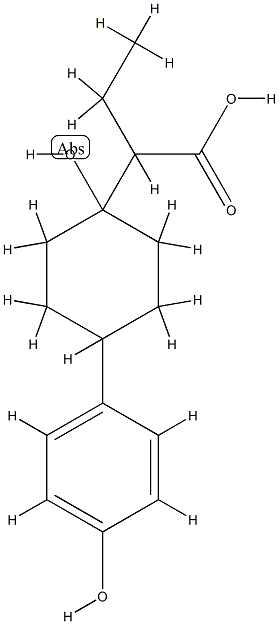 α-Ethyl-1-hydroxy-4-(4-hydroxyphenyl)cyclohexaneacetic acid CAS#: 82205-94-5