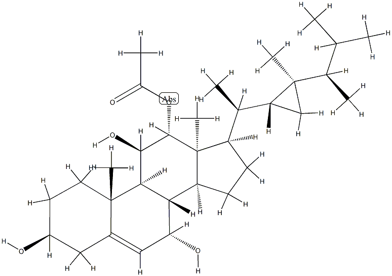 Gorgosta-5-ene-3β,7α,11α,12β-tetrol 12-acetate CAS#: 83173-20-0
