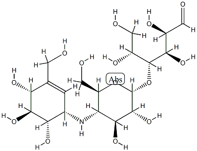 4-O-[4-[[(1S)-4β,5α,6β-Trihydroxy-3-(hydroxymethyl)-2-cyclohexen-1β-yl]amino]-4-deoxy-α-D-glucopyranosyl]-D-glucose CAS#: 83764-11-8