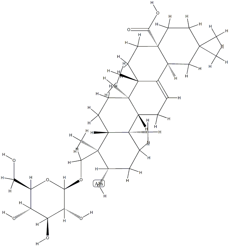 23-(β-D-Glucopyranosyloxy)-3β-hydroxy-5α-olean-12-en-28-oic acid CAS#: 83864-74-8