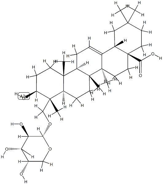 23-(α-L-Arabinopyranosyloxy)-3β-hydroxy-5α-olean-12-en-28-oic acid CAS#: 83864-75-9