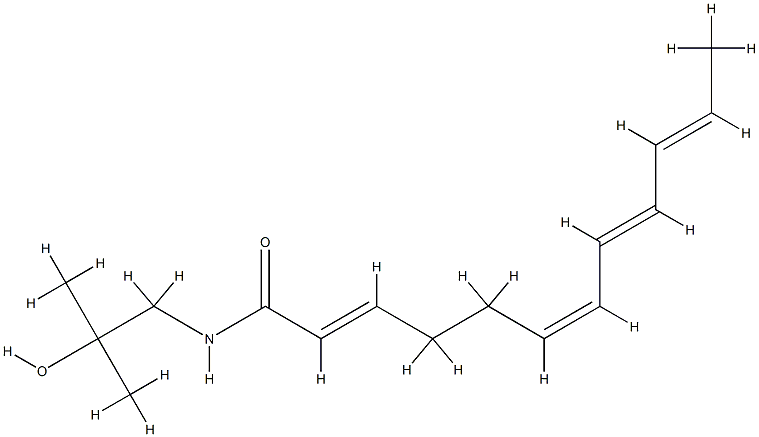 (2E,6Z,8E,10E)-N-(2-hydroxy-2-methylpropyl)dodeca-2,6,8,10-tetraenamide CAS#: 83883-10-7