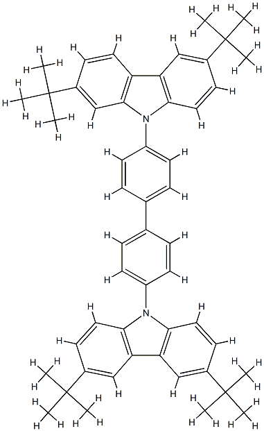 4,4′-Bis(3,6-di-tert-butyl-9H-carbazol-9-yl)-1,1′-biphenyl CAS#: 838862-47-8