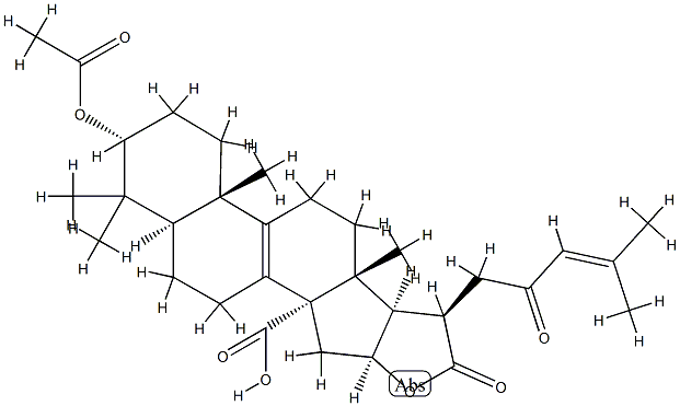 3α-(Acetyloxy)-16β-hydroxy-23-oxo-5α-lanosta-8,24-diene-21,30-dioic acid 21,16-lactone CAS#: 83920-98-3