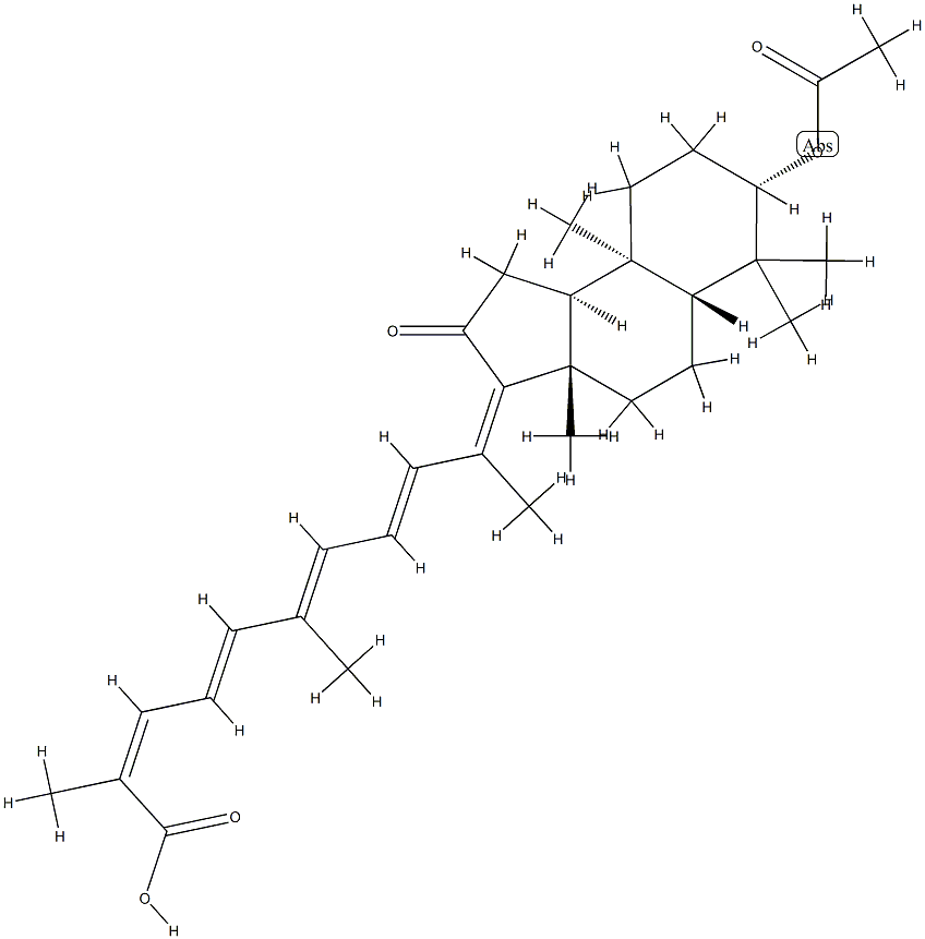 (8α,9β,14Z,16E,17aE,22E,24Z)-3β-(Acetyloxy)-15-methyl-13-oxo-D-homo-C,30-dinor-13,17a-seco-5α-dammara-14,16,17a(20),22,24-penten-26-oic acid CAS#: 84025-32-1