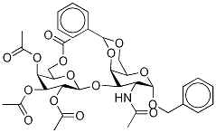 Benzyl 2-Acetamido-2-deoxy-4,6-O-benzylidene-3-O-(2’,3’,4’,6’-tetra- O-acetyl-β-D-galactopyranosyl)-α-D-galactopyranoside CAS#: 86327-84-6