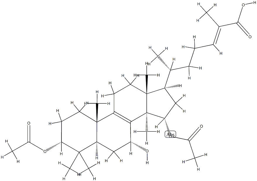 (24E)-3α,15α-Di(acetyloxy)-7α-hydroxy-5α-lanosta-8,24-dien-26-oic acid CAS#: 86377-49-3