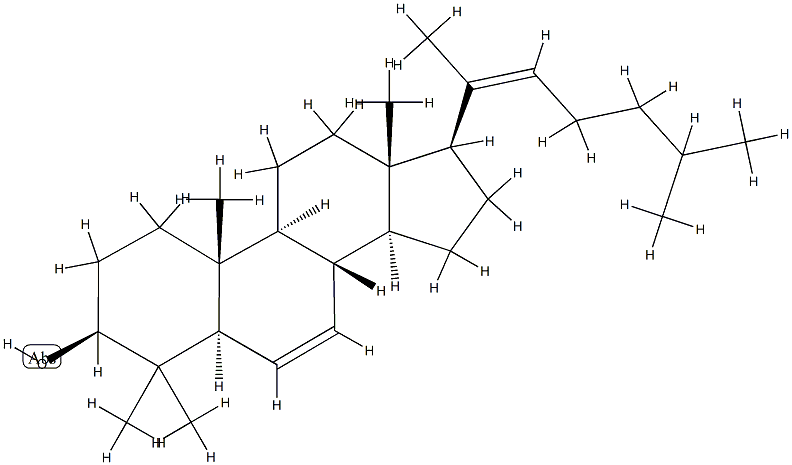 4,4-Dimethyl-5α-cholesta-6,20(22)-dien-3β-ol CAS#: 87867-81-0