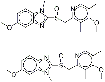 N-Methyl OMeprazole(Mixture of isoMers with the Methylated nitrogens of iMidazole) CAS#: 89352-76-1