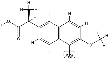 (S)-5-Chloro-6-Methoxy-α-Methyl-2-naphthaleneacetic Acid CAS#: 89617-86-7