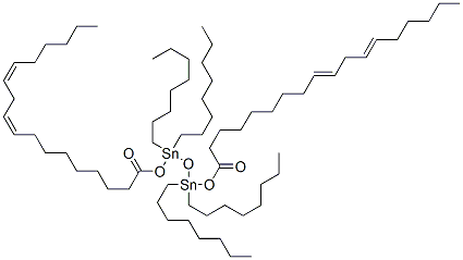 (9Z,12Z)-1,3-bis(octadeca-9,12-dienoyloxy)-1,1,3,3-tetraoctyldistannoxane CAS#: 85938-45-0