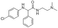 ACETAMIDE, 2-(p-CHLOROANILINO)-N-(2-(DIMETHYLAMINO)ETHYL)-2-PHENYL- CAS#: 83850-78-6