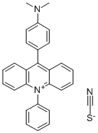 ACRIDINIUM, 9-(4-(DIMETHYLAMINO)PHENYL)-10-PHENYL-, THIOCYANATE CAS#: 82679-88-7