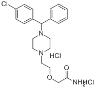 Acetamide, 2-(2-(4-((2-chlorophenyl)phenylmethyl)-1-piperazinyl)ethoxy )-, dihydrochloride CAS#: 83881-42-9