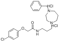 Acetamide, 2-(4-chlorophenoxy)-N-(3-(hexahydro-4-(phenylmethyl)-1H-1,4 -diazepin-1-yl)propyl)-,dihydrochloride CAS#: 87576-03-2