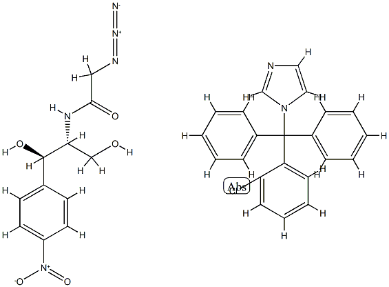 Acetamide, 2-azido-N-(2-hydroxy-1-(hydroxymethyl)-2-(4-nitrophenyl)eth yl)-, (R-(R*,R*))-, mixt. with 1-((2-chlorophenyl)diphenylmethyl)-1H-i midazole CAS#: 82571-54-8