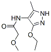 Acetamide, N-(3-ethoxy-5-methyl-1H-pyrazol-4-yl)-2-methoxy- (9CI) CAS#: 87675-93-2