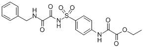 Acetic acid, oxo((4-(((oxo((phenylmethyl)amino)acetyl)amino)sulfonyl)p henyl)amino)-, ethyl ester CAS#: 81717-23-9