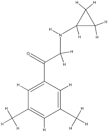 Acetophenone, 2-(cyclopropylamino)-3,5-dimethyl- (8CI) CAS#: 802553-18-0