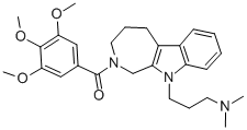 Azepino(3,4-b)indole-10(1H)-propanamine, 2,3,4,5-tetrahydro-N,N-dimeth yl-2-(3,4,5-trimethoxybenzoyl)- CAS#: 84298-42-0