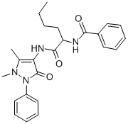 BENZAMIDE, N-(1-(ANTIPYRINYLCARBAMOYL)PENTYL)- CAS#: 81217-00-7