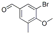 Benzaldehyde, 3-bromo-4-methoxy-5-methyl- (9CI) CAS#: 808750-22-3