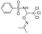 Benzenesulfonamide, N-(1-((isopropylideneamino)oxy)-2,2,2-trichloroeth yl)- CAS#: 85095-85-8
