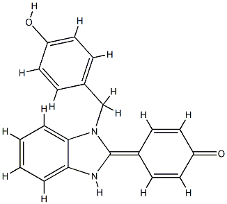 Benzimidazole, 1-(4-hydroxybenzyl)-2-(4-hydroxyphenyl)-1.6 hydrate CAS#: 85573-17-7
