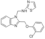 Benzimidazole, 2-((o-chlorophenoxy)methyl)-1-((2-thiazolylamino)methyl )- CAS#: 84138-32-9