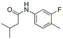 Butanamide, N-(3-fluoro-4-methylphenyl)-3-methyl- (9CI) CAS#: 826996-18-3