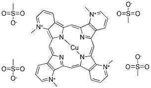 COPPER-2(3)-9(10)-16(17)-23(24)-TETRAMETHYL-2(3)-9(10)-16(17)-23-(24)-TETRA-AZONIAPHTHALOEYANINE TETRAKIS (METHANOSULFATE) CAS#: 81207-55-8