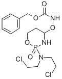 Carbamic acid, ((2-(bis(2-chloroethyl)amino)tetrahydro-2H-1,3,2-oxazap hosphorin-4-yl)oxy)-, phenylmethyl ester, P-oxide CAS#: 81733-40-6