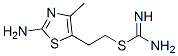 Carbamimidothioic acid, 2-(2-amino-4-methyl-5-thiazolyl)ethyl ester (9CI) CAS#: 806618-32-6