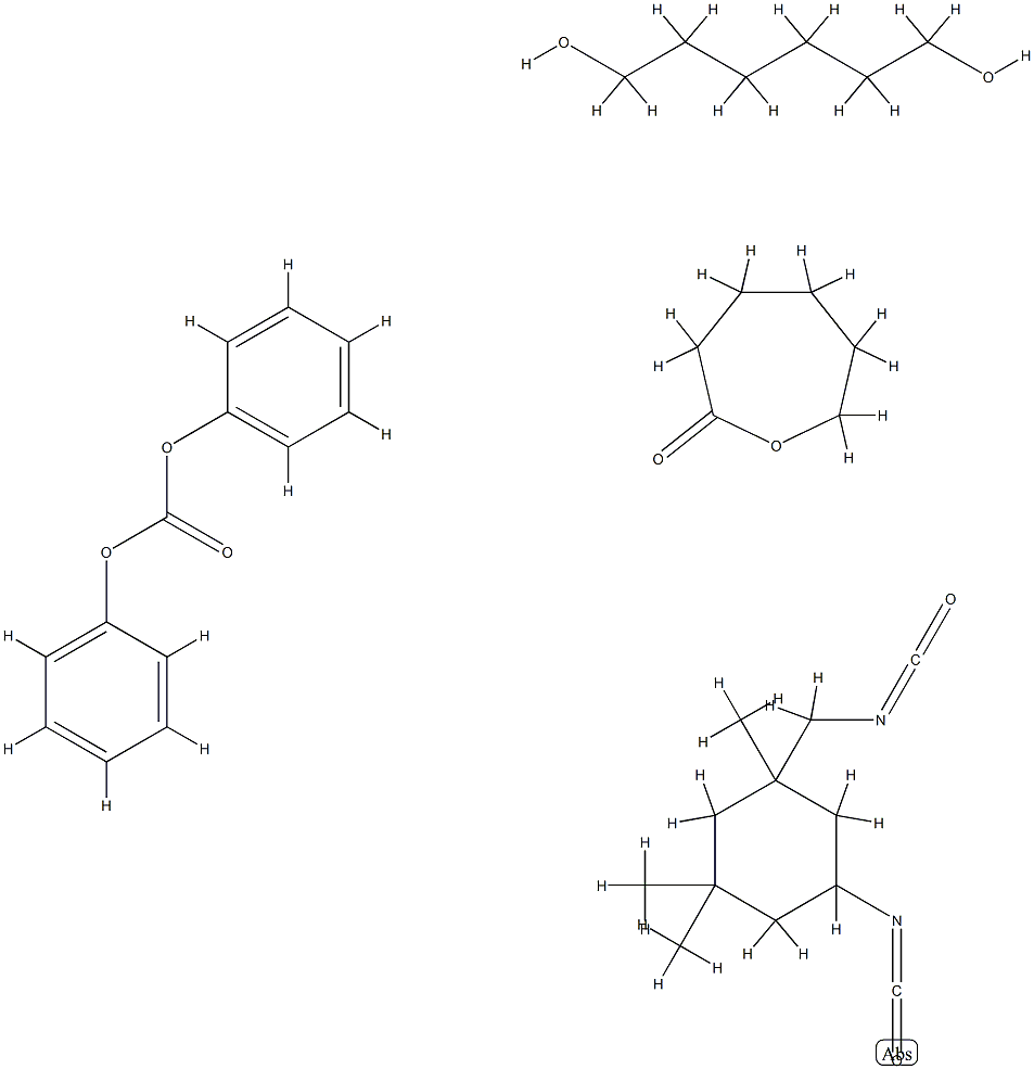 Carbonic acid, diphenyl ester, polymer with 1,6-hexanediol, 5-isocyanato-1-(isocyanatomethyl)-1,3,3-trimethylcyclohexane and 2-oxepanone CAS#: 87836-98-4