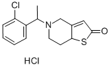 ((Chloro-2 phenyl)-1 ethyl)-5 tetrahydro-5,6,7,7a 4H-thieno(3,2-c)pyri dinone-2 chlorhydrate CAS#: 83427-62-7