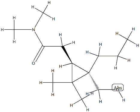 Cyclopropaneacetamide, 2-(hydroxymethyl)-N,N,3,3-tetramethyl-2-propyl-, (1R,2S)-rel- (9CI) CAS#: 809237-24-9