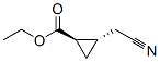 Cyclopropanecarboxylic acid, 2-(cyanomethyl)-, ethyl ester, trans- (9CI) CAS#: 84673-46-1