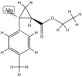 Cyclopropanecarboxylic acid, 2-fluoro-2-(4-methylphenyl)-, ethyl ester, (1R,2S)-rel- (9CI) CAS#: 809282-91-5