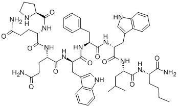 D-PRO-GLN-GLN-D-TRP-PHE-D-TRP-LEU-NLE-NH2 CAS#: 89430-34-2