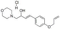 (E)-1-morpholin-4-yl-4-(4-prop-2-enoxyphenyl)but-3-en-2-ol hydrochlori de CAS#: 80318-20-3