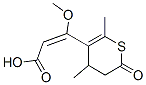 (E)-3-(3,4-Dihydro-4,6-dimethyl-2-oxo-2H-thiopyran-5-yl)-3-methoxypropenoic acid CAS#: 86277-72-7