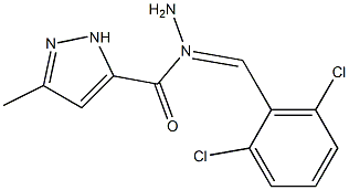 (E)-N-(2,6-dichlorobenzylidene)-3-methyl-1H-pyrazole-5-carbohydrazide CAS#: 89270-42-8