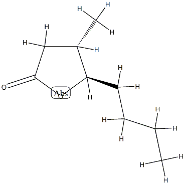 (E)-Whiskeylactone,5-butyldihydro-4-methyl-2(3H)-Furanone,(+)-trans-Whiskeylactone CAS#: 80041-01-6