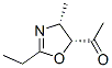 Ethanone, 1-(2-ethyl-4,5-dihydro-4-methyl-5-oxazolyl)-, cis- (9CI) CAS#: 88309-24-4