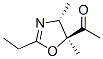 Ethanone, 1-(2-ethyl-4,5-dihydro-4,5-dimethyl-5-oxazolyl)-, trans- (9CI) CAS#: 88309-33-5
