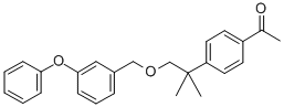 Ethanone, 1-(4-(1,1-dimethyl-2-((3-phenoxyphenyl)methoxy)ethyl)phenyl) - CAS#: 80844-12-8