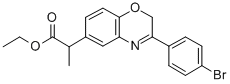 Ethyl 3-(4-bromophenyl)-alpha-methyl-2H-1,4-benzoxazine-6-acetate CAS#: 86818-24-8